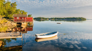 Ferienhaus Schweden am See Seegrundstück
