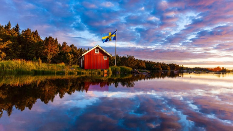 Ferienhaus in Schweden am See in Alleinlage